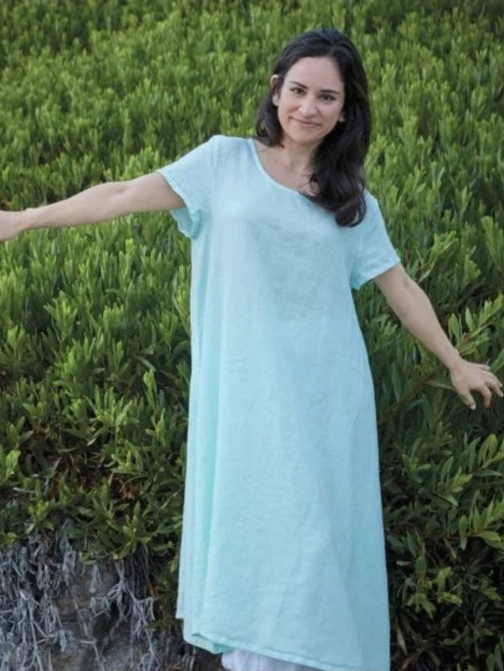 Bryn Walker Winslow Dress in white Linen Size L